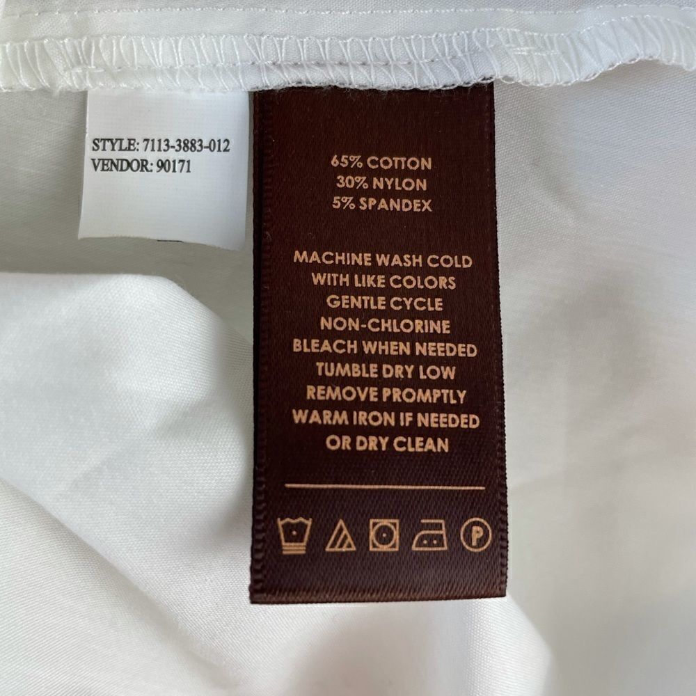 NWT Multiples White Full Zip Jacket Top - Picture 8 of 8
